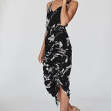 Apparition Ruched Cocktail Midi Dress - Endless - UAE Rental and Resale for Women's Fashion