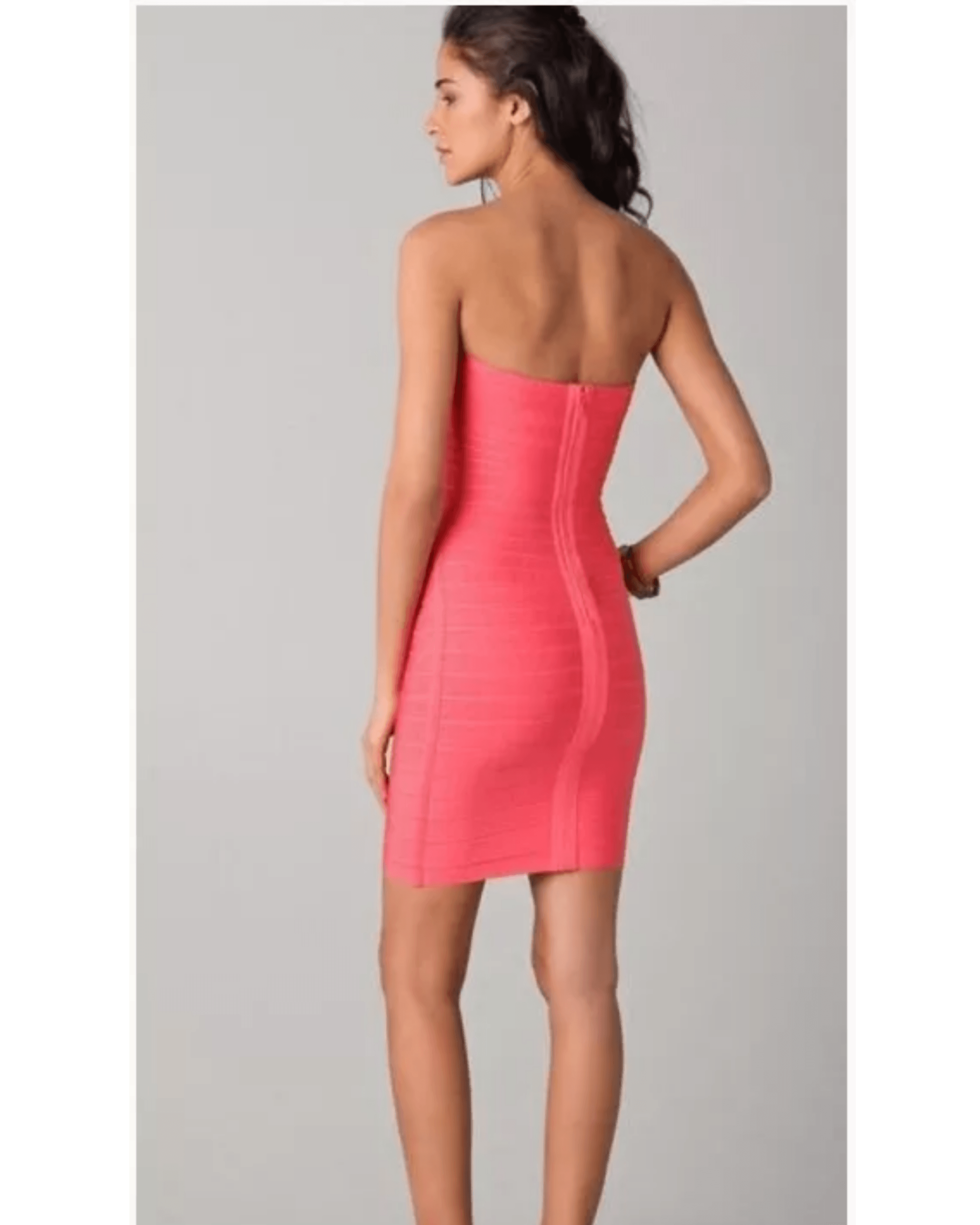 Arabella Coral Strapless Dress - Endless - UAE Rental and Resale for Women's Fashion