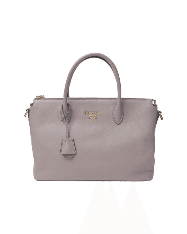 Argilla Gray Vitello Phenix Leather Satchel Shoulder Bag - Endless - UAE Rental and Resale for Women's Fashion