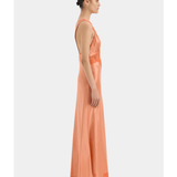 Aries Cut Out Gown in Orange Peach - Endless - UAE Rental and Resale for Women's Fashion