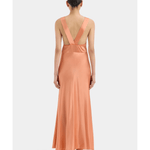 Aries Cut Out Gown in Orange Peach - Endless - UAE Rental and Resale for Women's Fashion