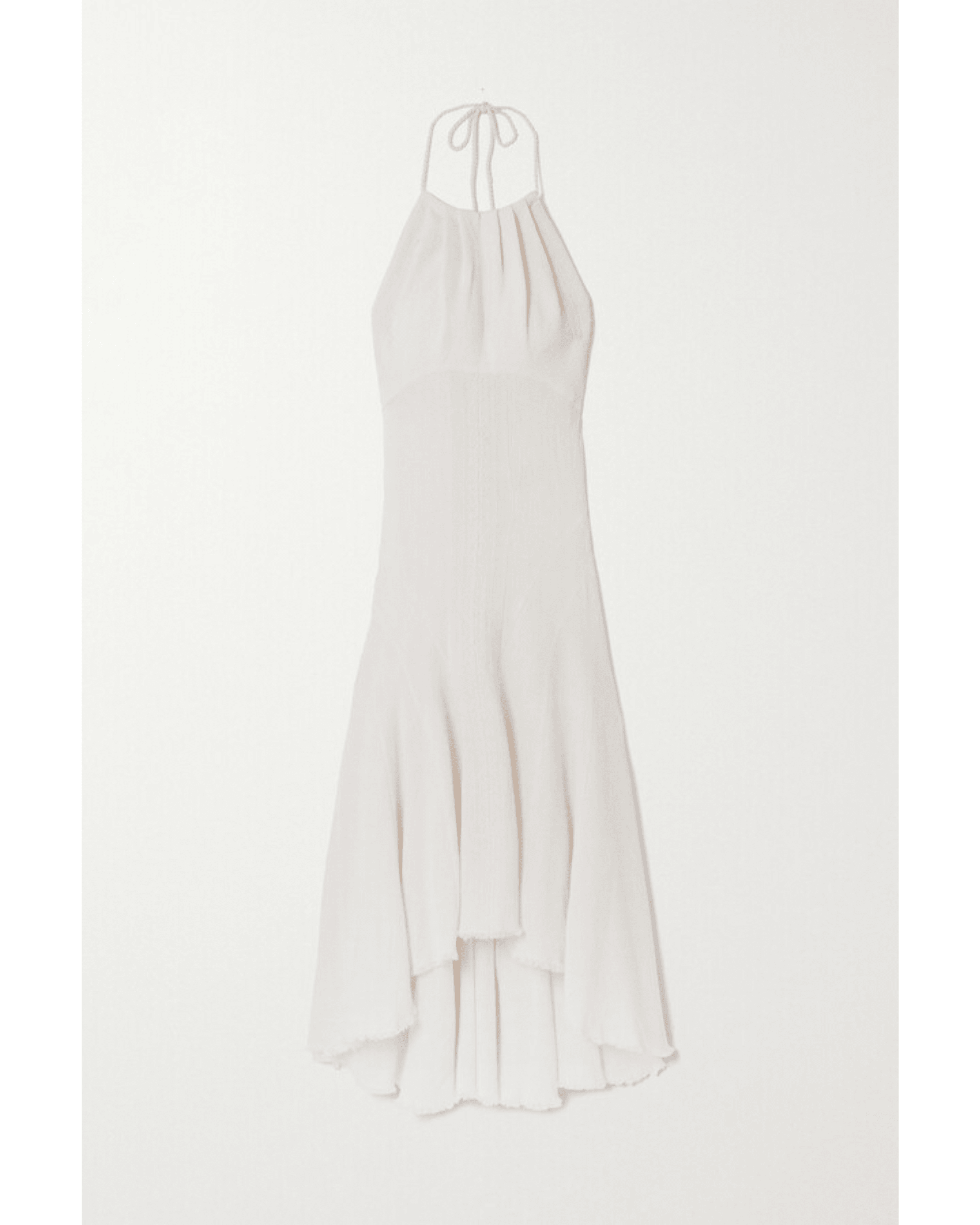 Asymmetric Cotton Halterneck Midi Dress - Endless - UAE Rental and Resale for Women's Fashion