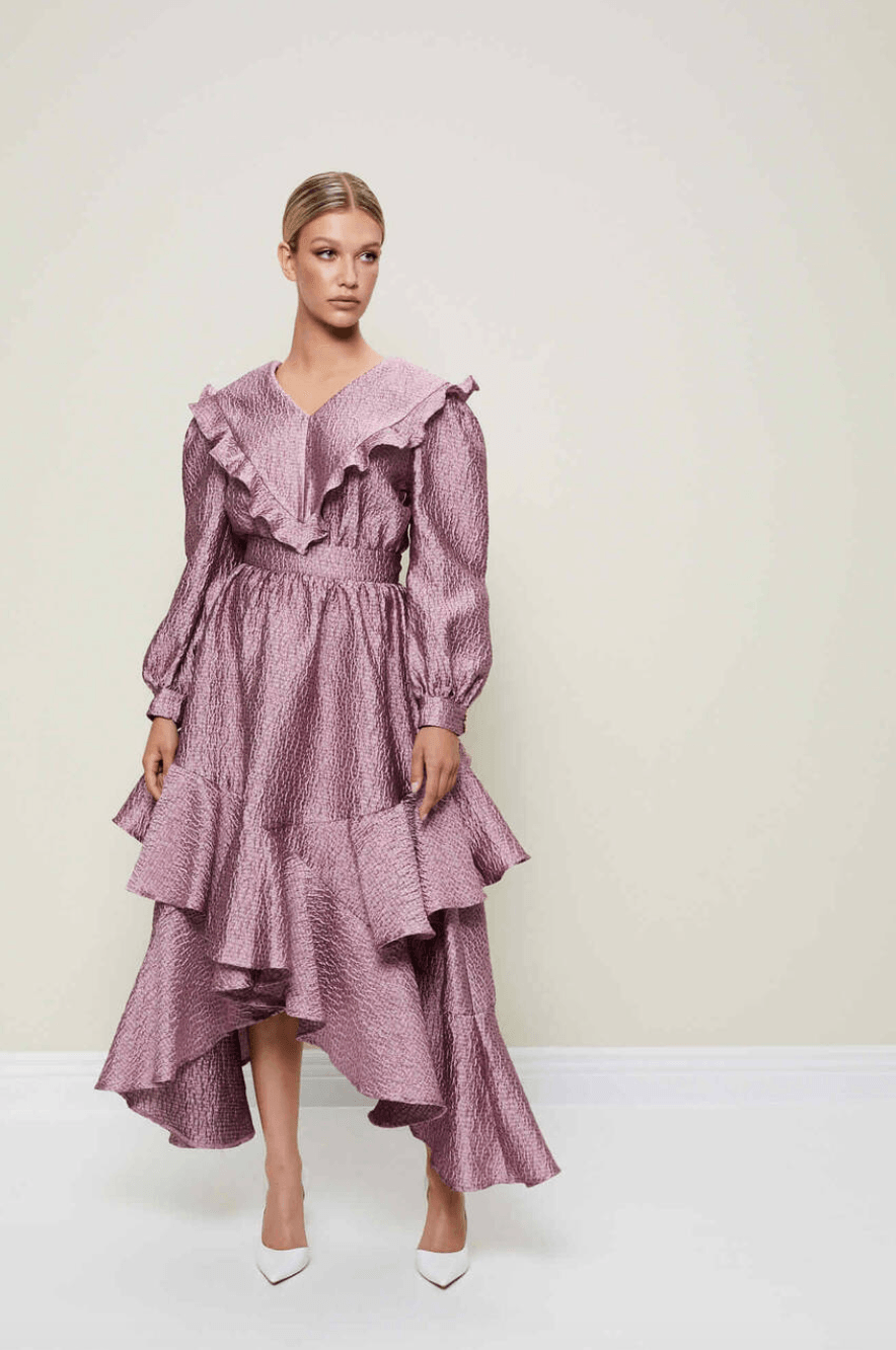 Asymmetrical Midi Dress - Endless - UAE Rental and Resale for Women's Fashion