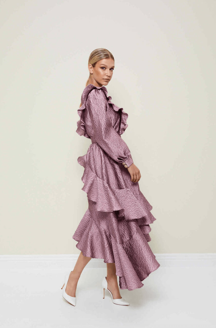 Asymmetrical Midi Dress - Endless - UAE Rental and Resale for Women's Fashion