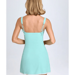 Aubrielle Lace-Trim Mini Dress - Endless - UAE Rental and Resale for Women's Fashion