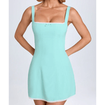 Aubrielle Lace-Trim Mini Dress - Endless - UAE Rental and Resale for Women's Fashion