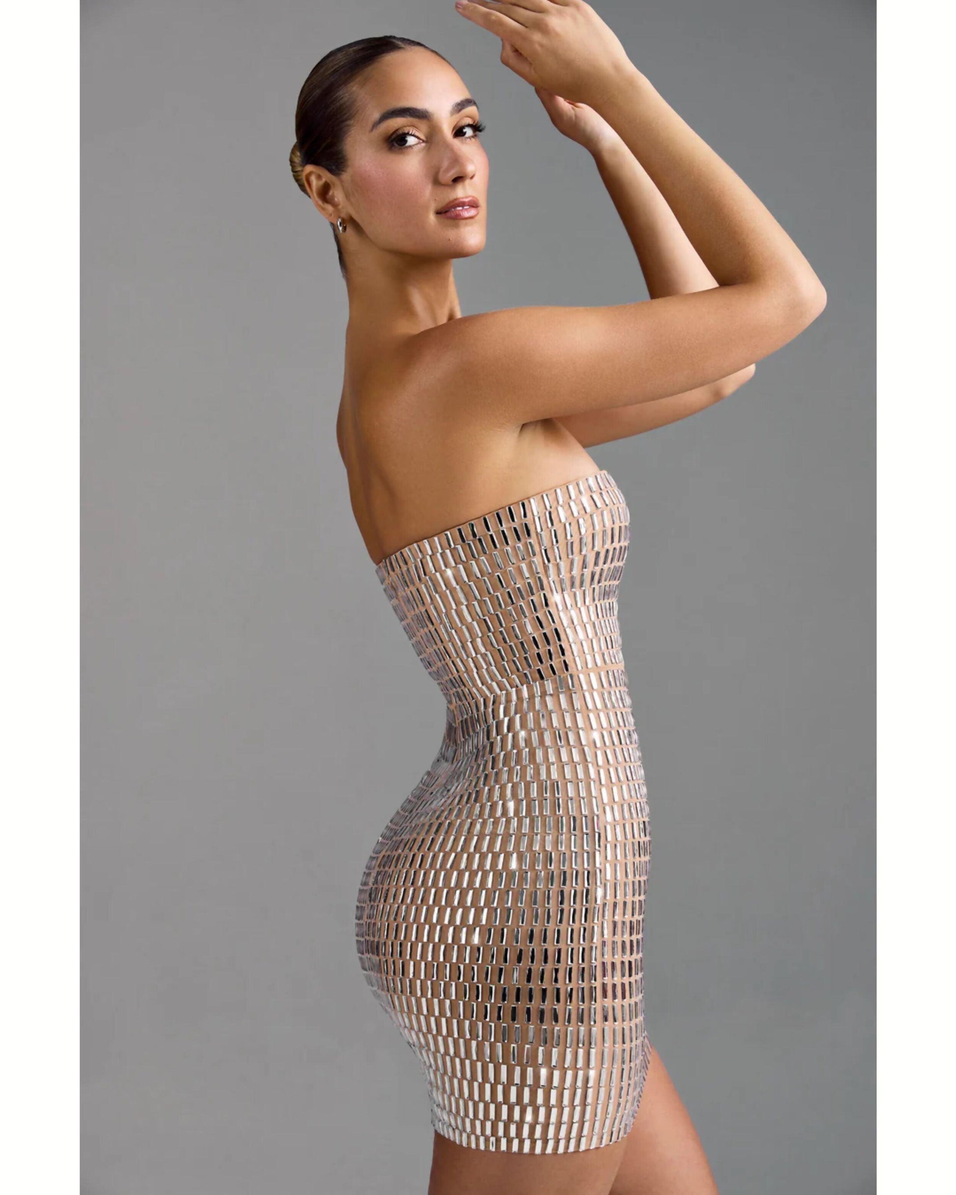 Aurora Embellished Bandeau Mini Dress - Endless