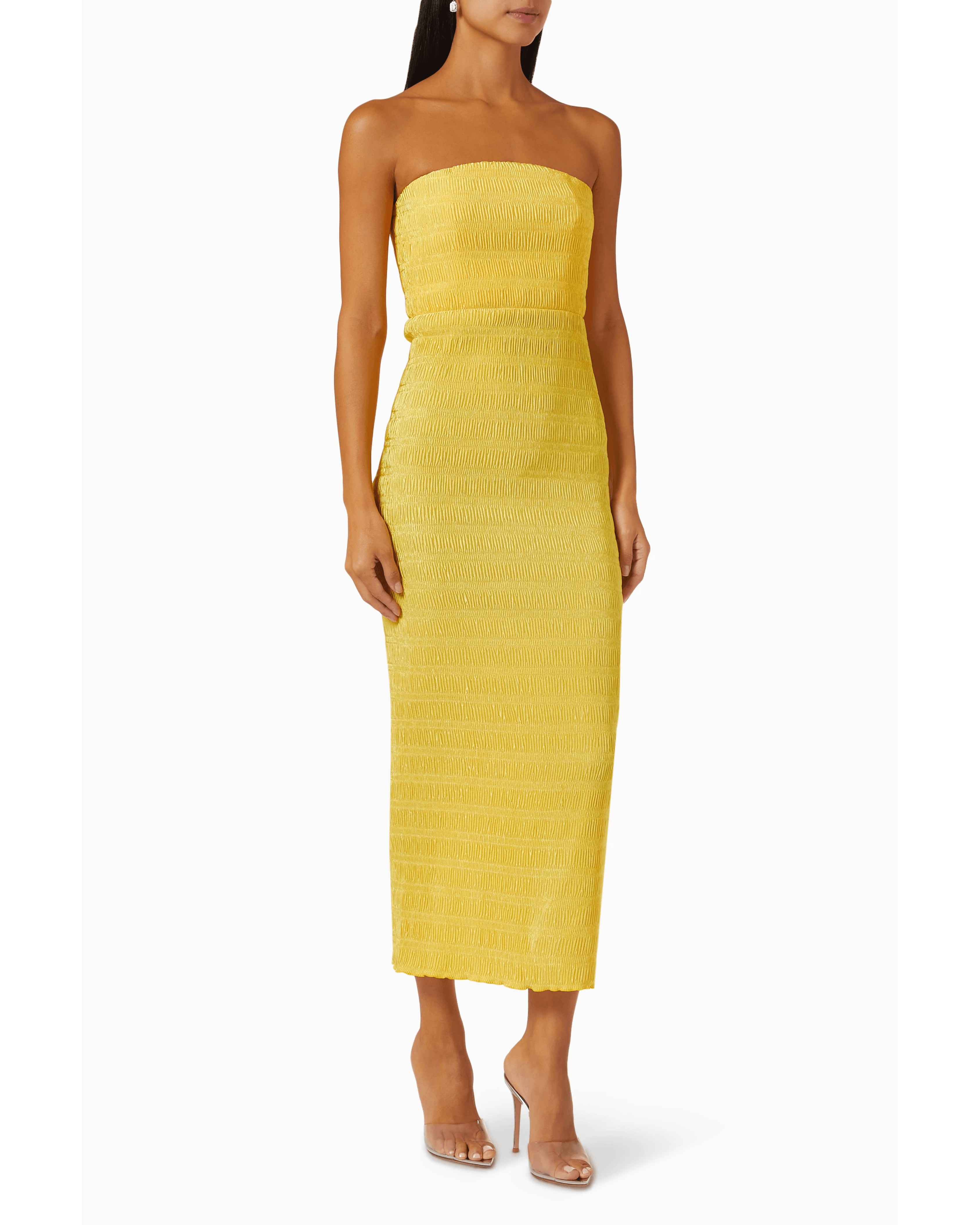 Aurore Strapless Midi Dress - Endless - UAE Rental and Resale for Women's Fashion