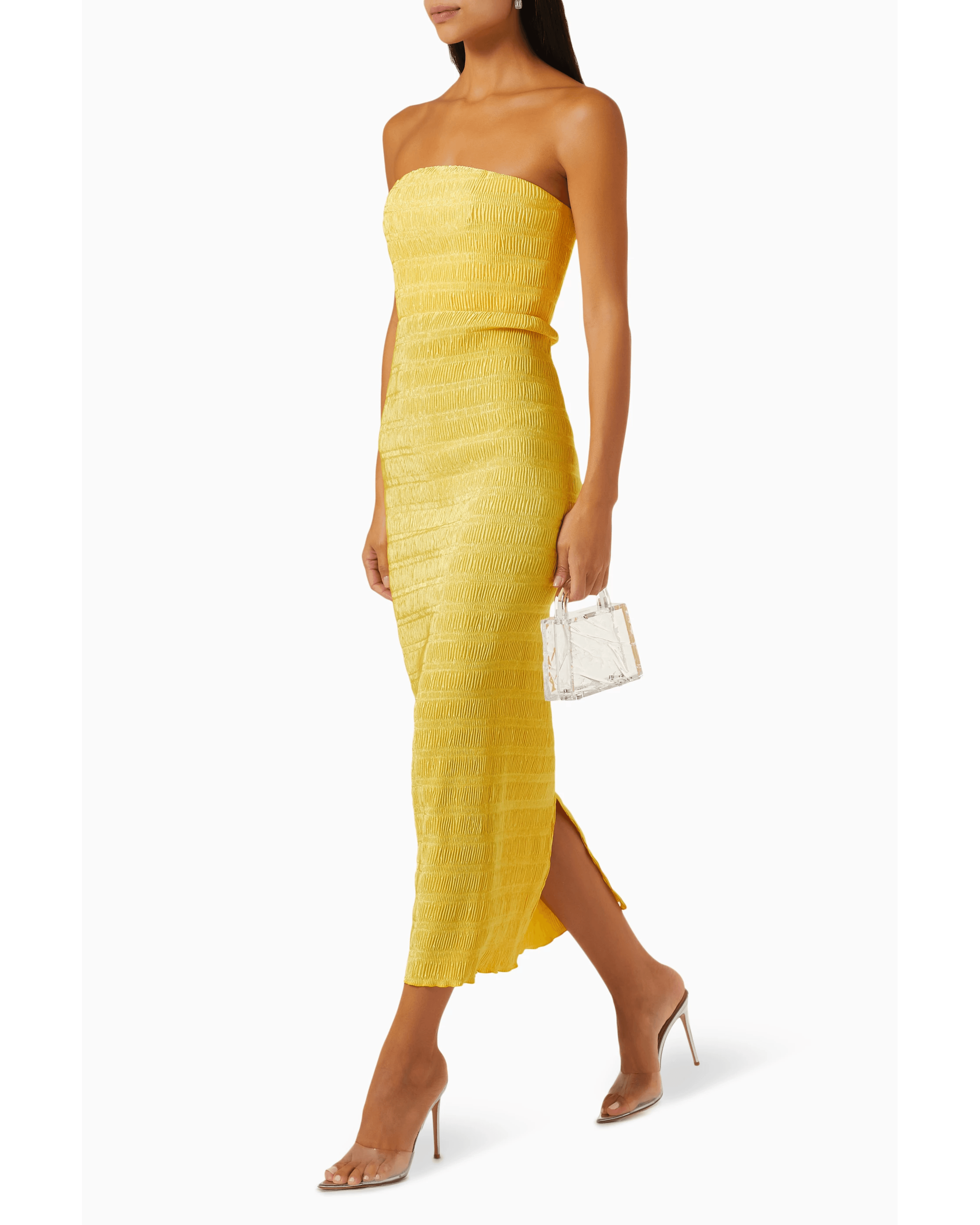 Aurore Strapless Midi Dress - Endless - UAE Rental and Resale for Women's Fashion