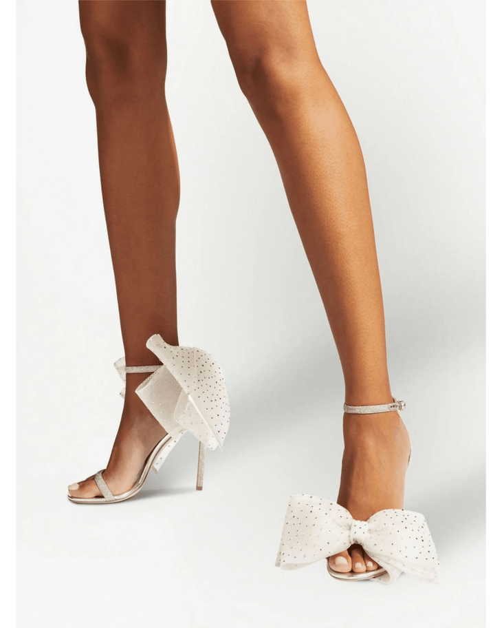 Aveline 100mm Bow-embellished Sandals - Endless - UAE Rental and Resale for Women's Fashion