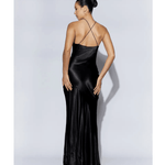 Avery Satin Maxi Halter Dress - Endless - UAE Rental and Resale for Women's Fashion