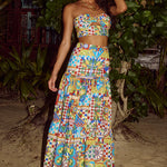 Ayla Top & Maxi Skirt Co-ord Set â“ Phaedra Print - Endless - UAE Rental and Resale for Women's Fashion