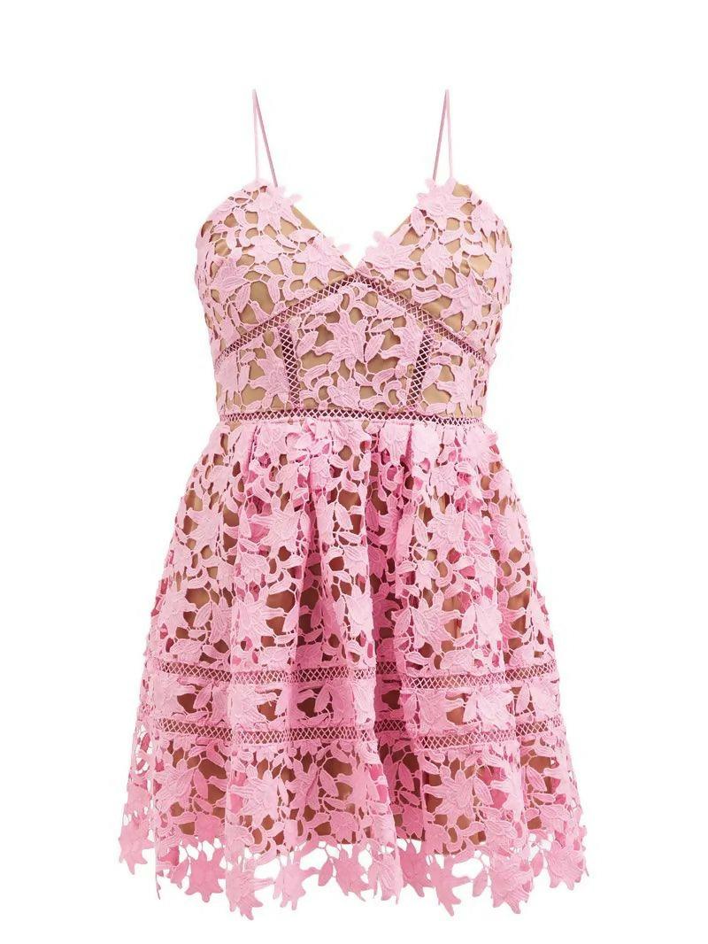 Azalea Floral Guipure-Lace Mini Dress - Endless - UAE Rental and Resale for Women's Fashion