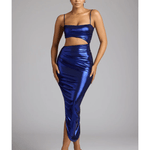 Bahati Draped Metallic Jersey Maxi Dress - Endless - UAE Rental and Resale for Women's Fashion