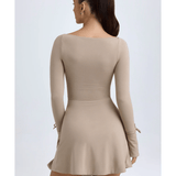 Baize Modal Square-Neck A-Line Mini Dress - Endless - UAE Rental and Resale for Women's Fashion