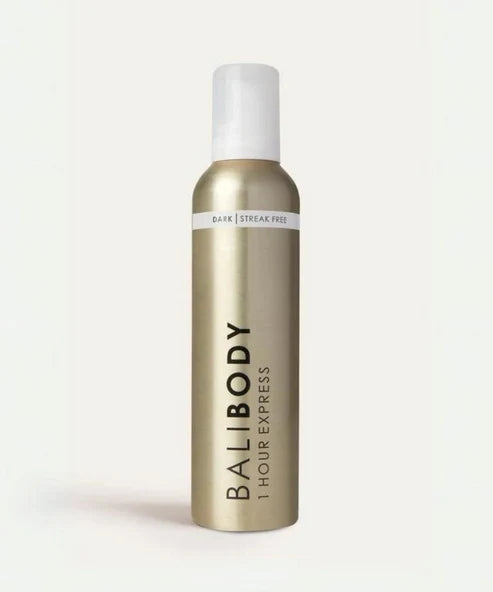 Bali Body 1 Hour Express Tan Dark spray bottle with white cap — Powder Beauty | Endless UAE