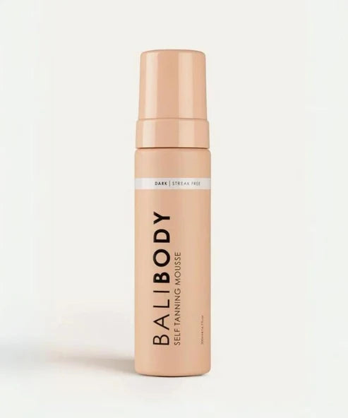 Self-tanning mousse in dark shade bottle with pump dispenser — Powder Beauty | Endless UAE