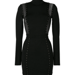 Balmain mesh insert Studded bodycon dress - Endless - UAE Rental and Resale for Women's Fashion