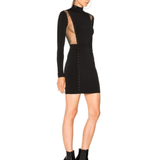 Balmain mesh insert Studded bodycon dress - Endless - UAE Rental and Resale for Women's Fashion