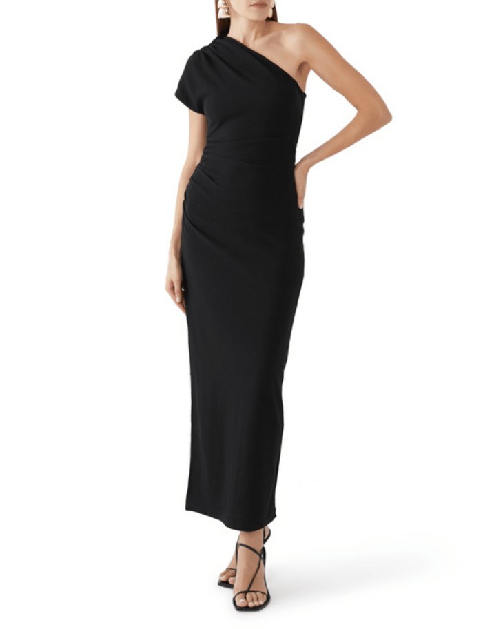 Beau Asymmetrical Midi Dress - Endless - UAE Rental and Resale for Women's Fashion