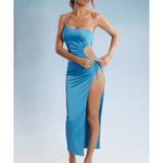 Behati Asymmetric Cut Out Midaxi Dress - Endless - UAE Rental and Resale for Women's Fashion
