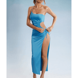 Behati Asymmetric Cut Out Midaxi Dress - Endless - UAE Rental and Resale for Women's Fashion