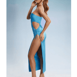 Behati Asymmetric Cut Out Midaxi Dress - Endless - UAE Rental and Resale for Women's Fashion