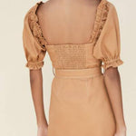Beige Belted Cute Mini Dress - Endless - UAE Rental and Resale for Women's Fashion