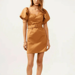 Beige Belted Cute Mini Dress - Endless - UAE Rental and Resale for Women's Fashion