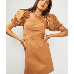 Beige Belted Cute Mini Dress - Endless - UAE Rental and Resale for Women's Fashion
