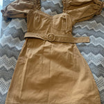 Beige Belted Cute Mini Dress - Endless - UAE Rental and Resale for Women's Fashion