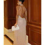 Beige Long Dress - Endless - UAE Rental and Resale for Women's Fashion