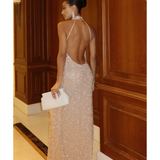 Beige Long Dress - Endless - UAE Rental and Resale for Women's Fashion