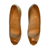 Beige Patent Prive Pumps Heels - Endless - UAE Rental and Resale for Women's Fashion