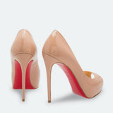 Beige Patent Prive Pumps Heels - Endless - UAE Rental and Resale for Women's Fashion