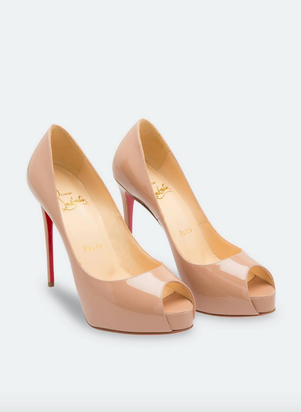 Beige Patent Prive Pumps Heels - Endless - UAE Rental and Resale for Women's Fashion