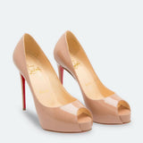 Beige Patent Prive Pumps Heels - Endless - UAE Rental and Resale for Women's Fashion