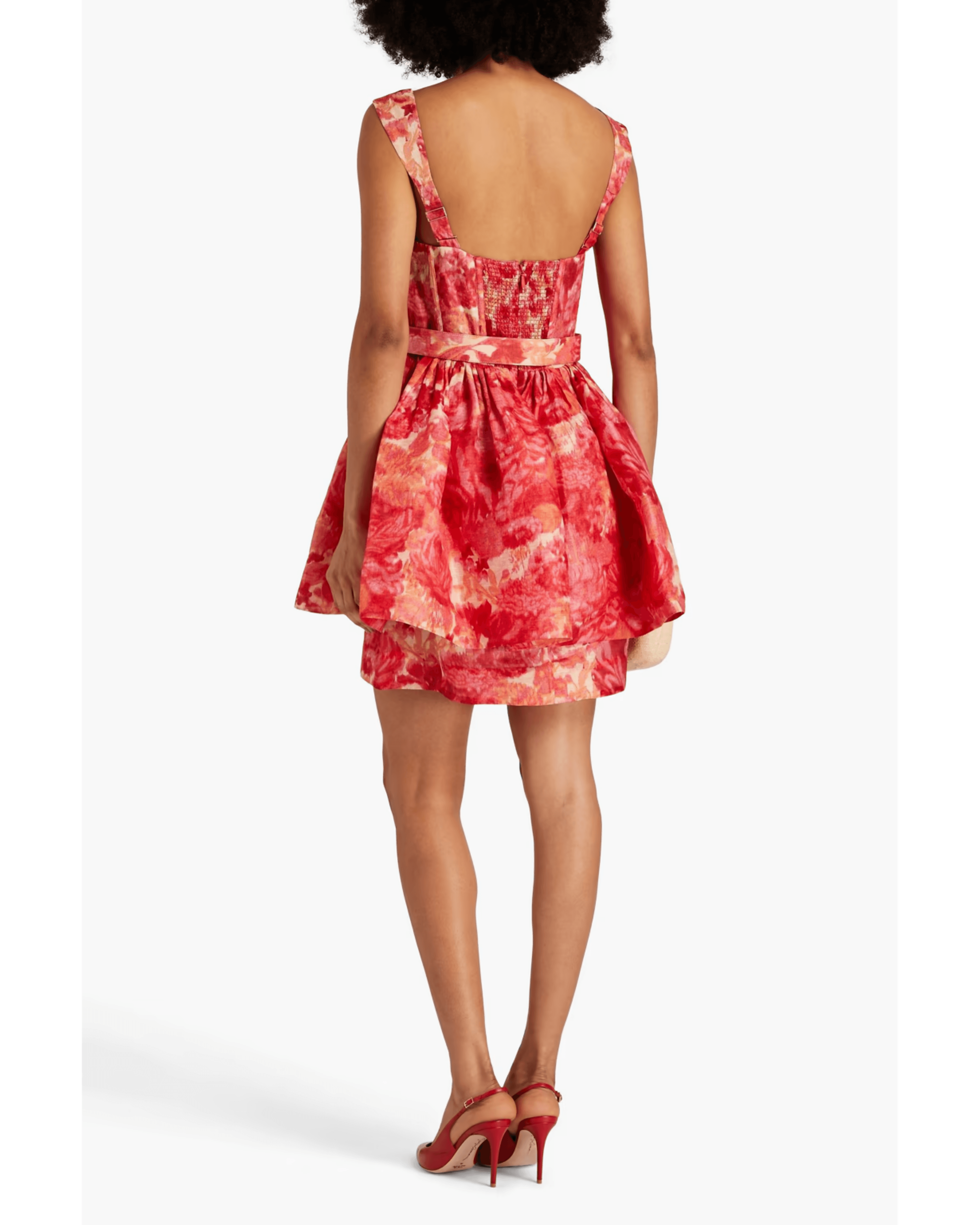 Belted Floral-Print Dress - Endless - UAE Rental and Resale for Women's Fashion