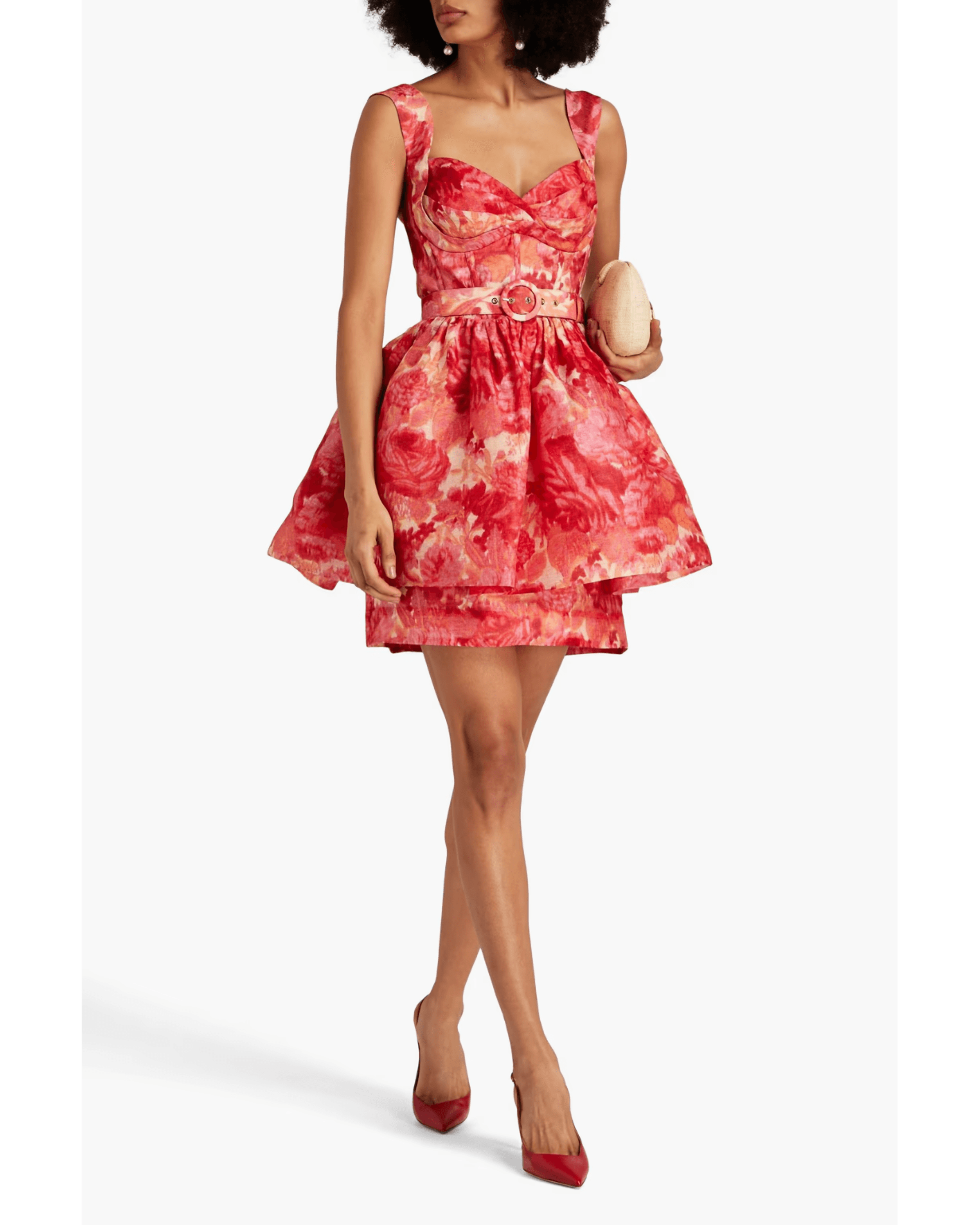 Belted Floral-Print Dress - Endless - UAE Rental and Resale for Women's Fashion