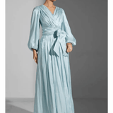 Belted Wrap Effect Midi Dress - Endless - UAE Rental and Resale for Women's Fashion