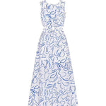 Bianca Blue Floral Maxi Dress - Endless - UAE Rental and Resale for Women's Fashion