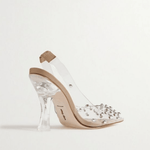 Bijan Embellished PVC Slingback Pumps - Endless - UAE Rental and Resale for Women's Fashion