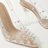 Bijan Embellished PVC Slingback Pumps - Endless - UAE Rental and Resale for Women's Fashion