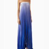 Bisous Strapless Maxi Gown In Plissé - Endless - UAE Rental and Resale for Women's Fashion