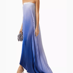 Bisous Strapless Maxi Gown In Plissé - Endless - UAE Rental and Resale for Women's Fashion
