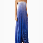 Bisous Strapless Maxi Gown In Plissé - Endless - UAE Rental and Resale for Women's Fashion