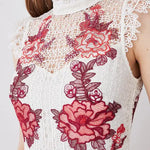 Tall Rose Guipure Lace Woven Pleat Skirt Midi Dress — Karen Millen | Endless UAE