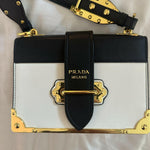 Black & White Mini Cahier Leather Shoulder Bag - Endless - UAE Rental and Resale for Women's Fashion