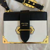 Black & White Mini Cahier Leather Shoulder Bag - Endless - UAE Rental and Resale for Women's Fashion