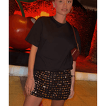 Black Beaded Mirror Skirt - Endless - UAE Rental and Resale for Women's Fashion